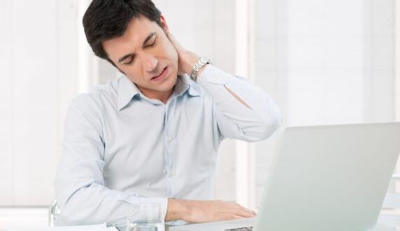 Osteochondroza cervicală de la lucrul la un computer